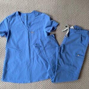 Blue Scrub Set